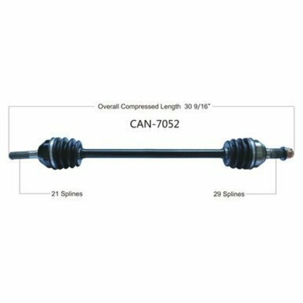Wide Open OE Replacement CV Axle for CAN AM FRONT LEFT X3 TURBO R/XDS 17 CAN-7052